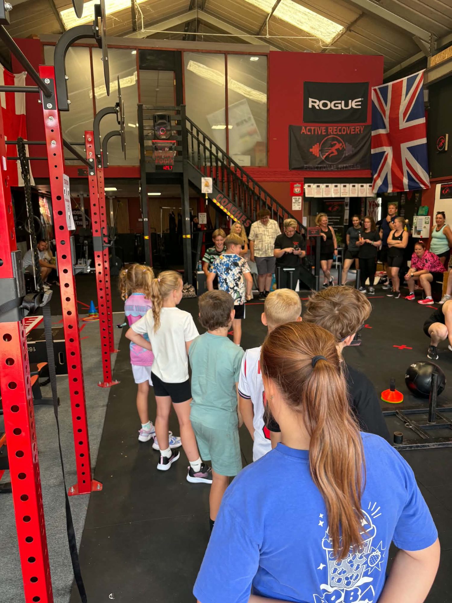 Kids and adults training together